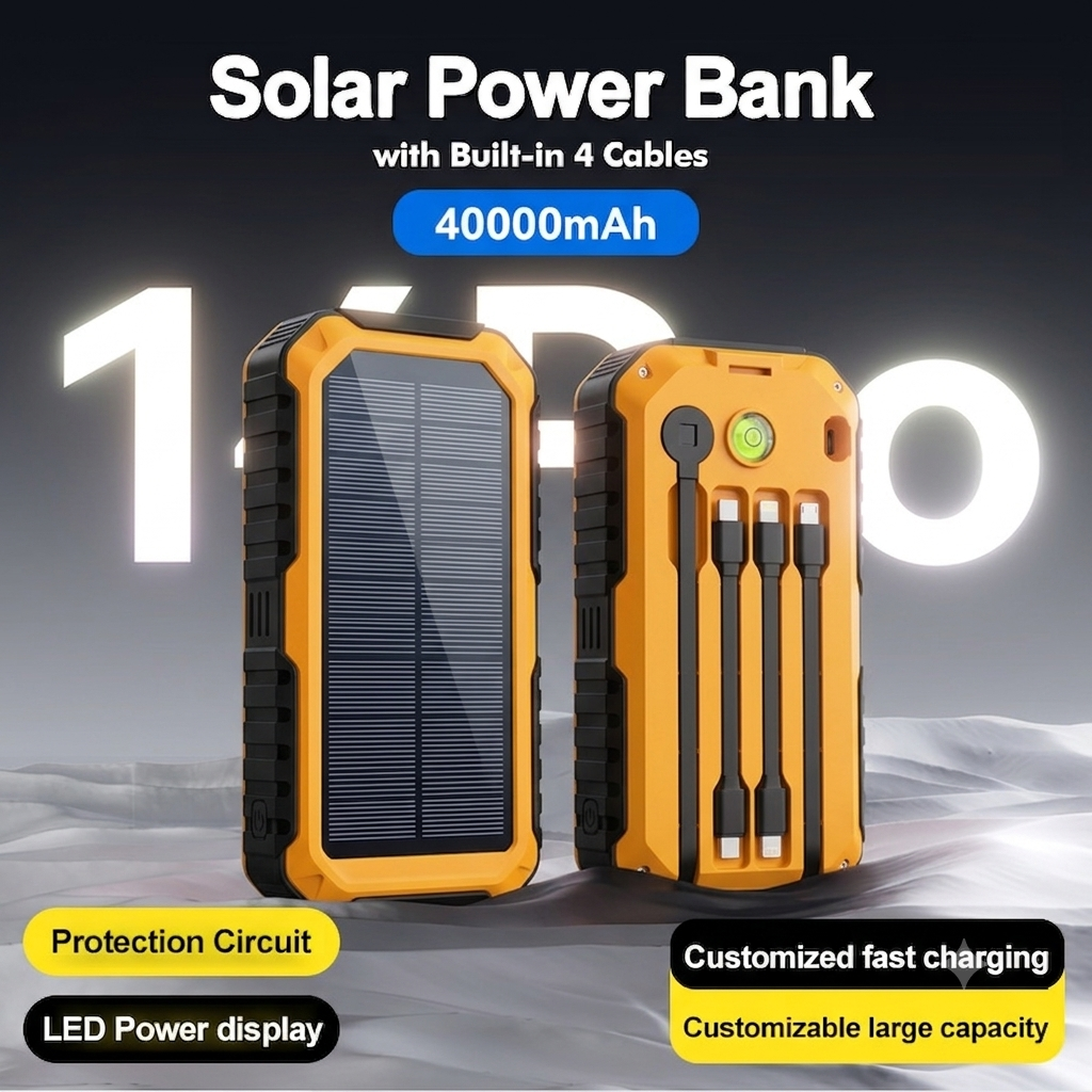 PowyMate Emergency Solar Power Bank