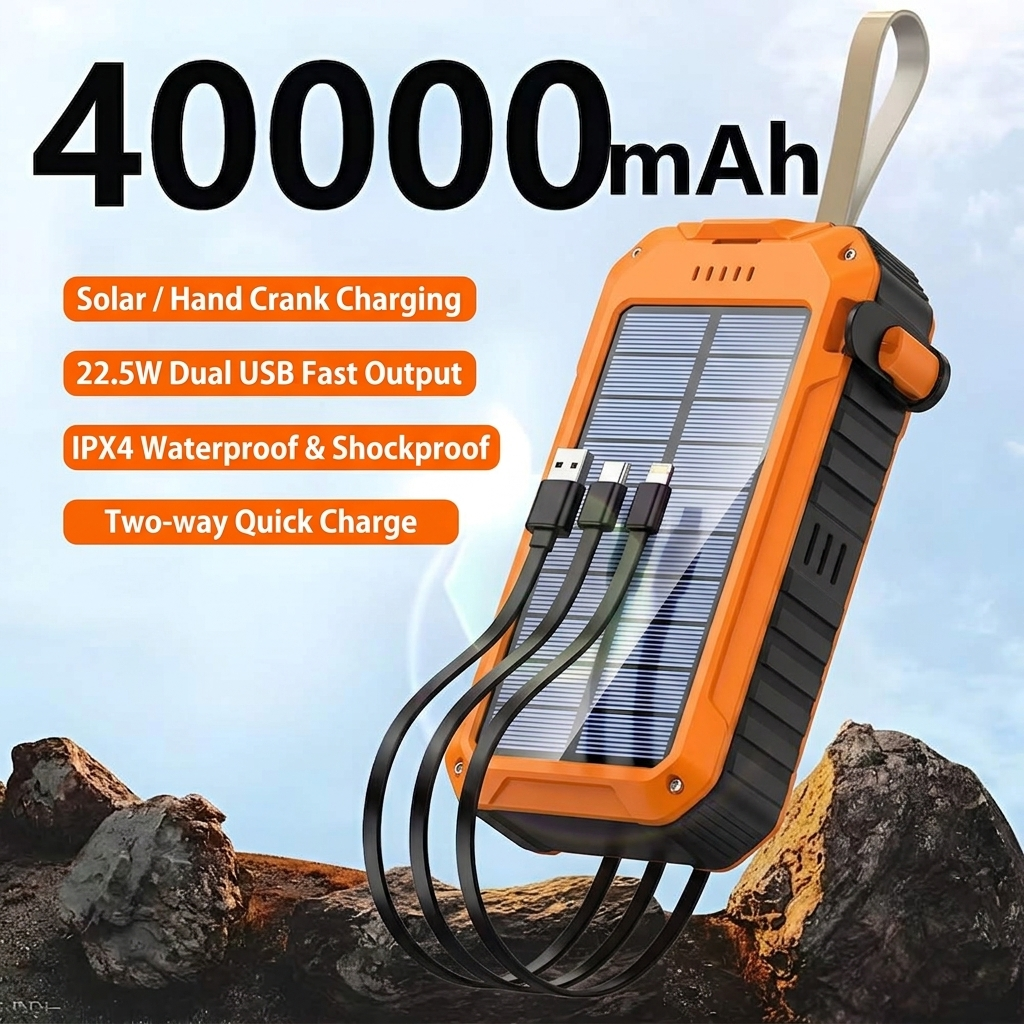 PowyMate Emergency Solar Power Bank